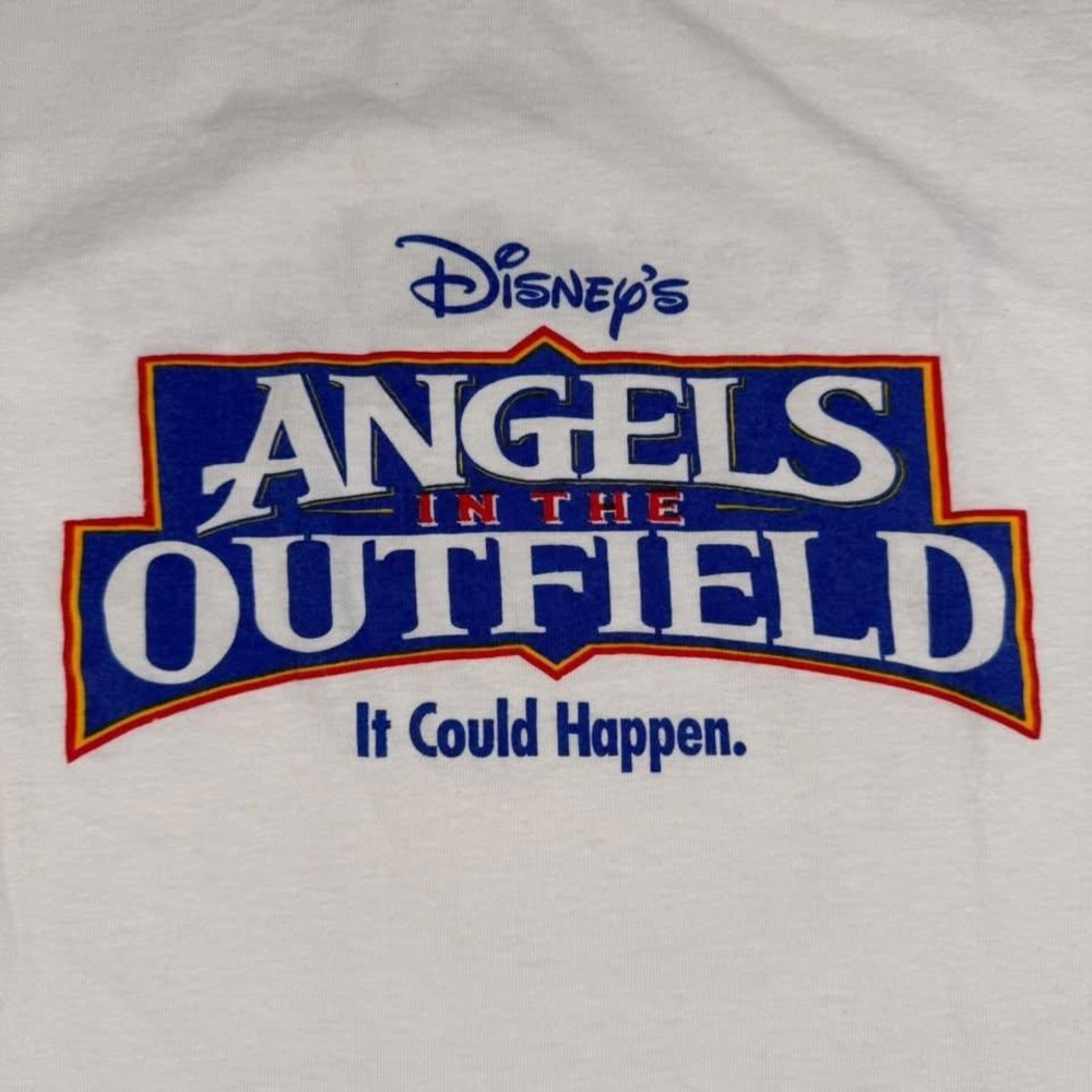 Vintage 1994 Rare Disney Angels in the Outfield T-Shirt XL Movie Promo White - Picture 2 of 9